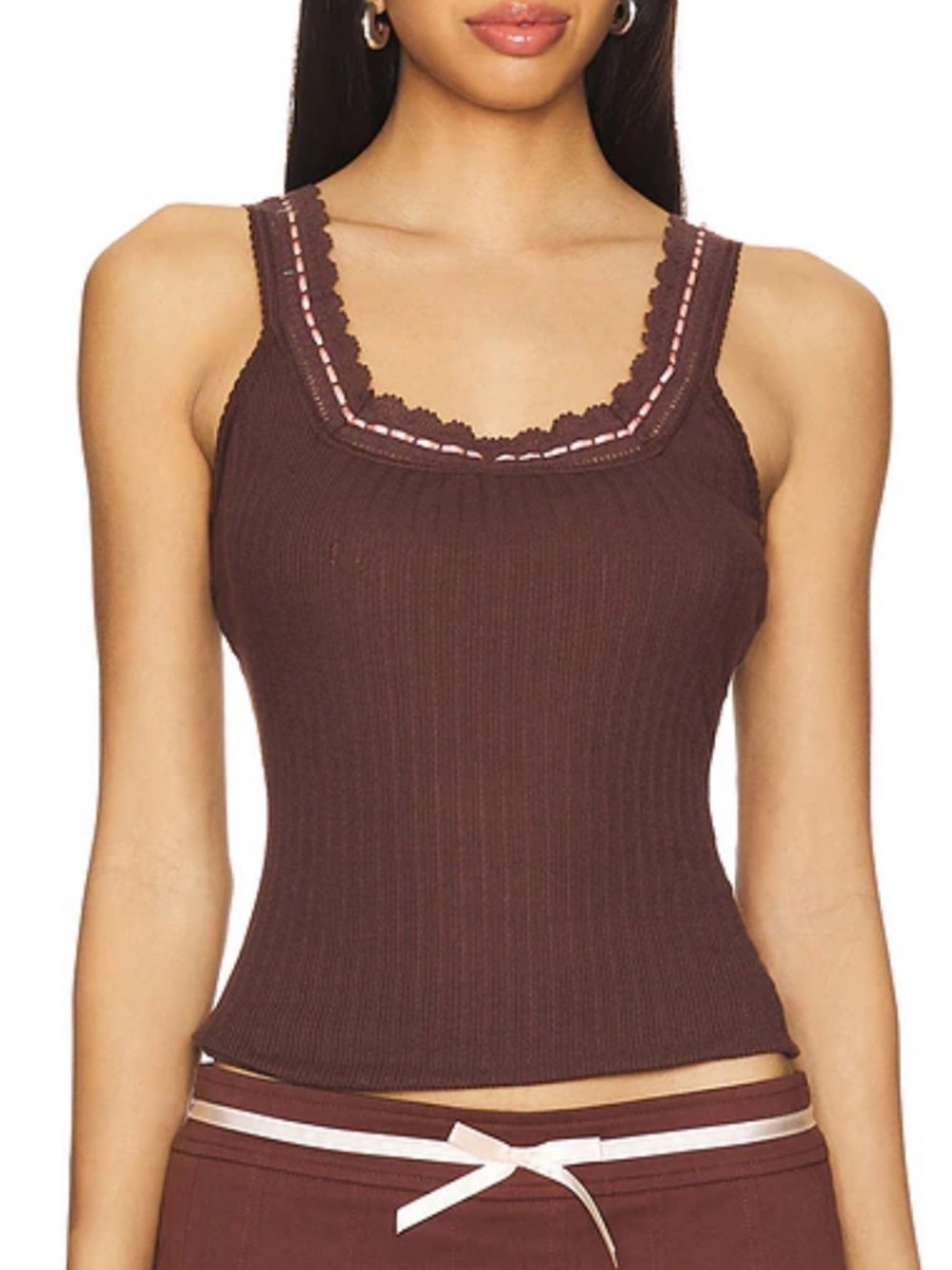 Only You Tank in French Roast - Free People - Size XS